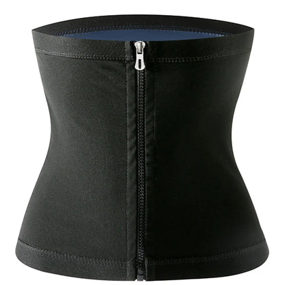 Waist Trainer Trimmer Zipper Sweat Belt Band for Men, Sauna Belt Suit Workout, Sporty Design, All Seasons, Plain Pattern, Fitness Waist Trainer, Exercise Waistband, Elastic Waist