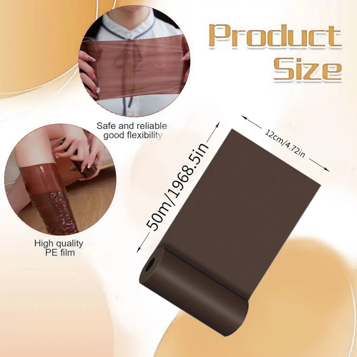 PYR KNIGHT Belly Wrap,Plastic Wrap,High Stretch Shaper,Stretchable, Fits Skin Seamlessly, Not Tight, Shorter Styles for Thighs,Arms, Longer Styles for Abdomen,Suitable for Fitness, Yoga, Sedentary Office Work, Ideal Gift for Fitness Enthusiasts