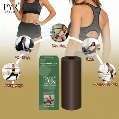 PYR KNIGHT Belly Wrap,Plastic Wrap,High Stretch Shaper,Stretchable, Fits Skin Seamlessly, Not Tight, Shorter Styles for Thighs,Arms, Longer Styles for Abdomen,Suitable for Fitness, Yoga, Sedentary Office Work, Ideal Gift for Fitness Enthusiasts